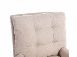 Sale KOMHTOM Sillón con reposapiés, respaldo ajustable en cinco posiciones, función reclinable, Beige