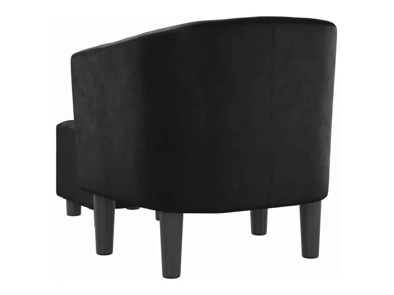 Outlet Sillón con taburete cuero sintético Sillón Estilo Cabriolet