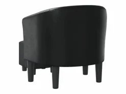 Sale Sillón con taburete cuero sintético Sillón Estilo Cabriolet