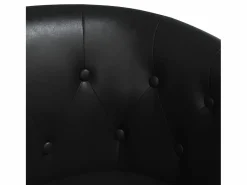Best Sillón con taburete cuero sintético Sillón Estilo Cabriolet