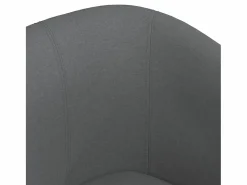 Clicnbuy Sillón con taburete tela oscuro