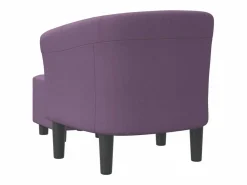 Sale vidaxl Sillón con taburete tela morado Violeta