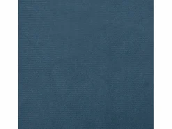 Clicnbuy Sillón con taburete terciopelo oscuro Azul
