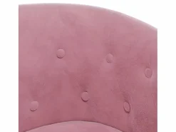 vidaxl Sillón con taburete terciopelo