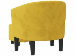Sillón con taburete terciopelo ES39028