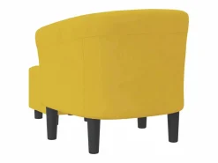 vidaxl Sillón con taburete terciopelo