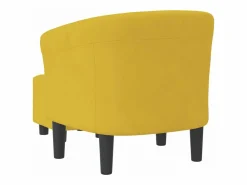 Online Clicnbuy Sillón con taburete terciopelo Amarillo