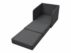 Hot Clicnbuy Sillón convertible en cama tela oscuro Gris