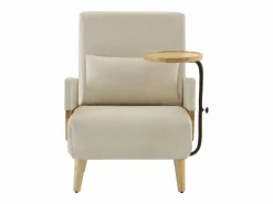 Clearance Sillón convertible tres en uno con función de cama, equipado con una bandeja de madera, Sillón Cama