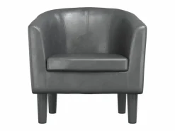 Discount Clicnbuy Sillón cuero sintético Gris