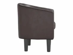 Discount Clicnbuy Sillón cuero sintético marrón Marru00f3n