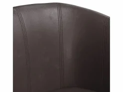 Discount Clicnbuy Sillón cuero sintético marrón Marru00f3n