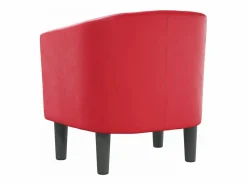 New Sillón cuero sintético Sillón Estilo Cabriolet
