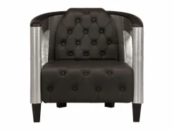 Discount Sillón de aviador de cuero auténtico Sillón De Piel