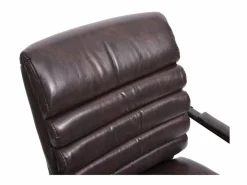 MCW Sillón de conferencia -H31, piel sintética marrón