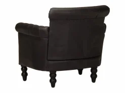 vidaxl Sillón de cuero auténtico de cabra