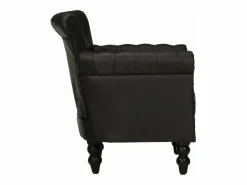 Clicnbuy Sillón de cuero auténtico de cabra