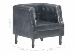 Sale Sillón de cuero auténtico Sillón De Piel
