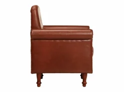 Sale Sillón de cuero auténtico marrón Sillón De Piel