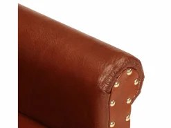 Sale Sillón de cuero auténtico marrón Sillón De Piel