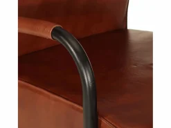 vidaxl Sillón de cuero auténtico marrón