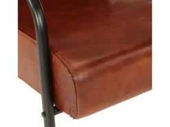 New Sillón de cuero auténtico marrón Sillón De Piel