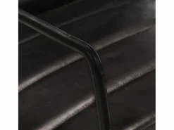 Outlet Clicnbuy Sillón de cuero auténtico Negro