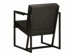 vidaxl Sillón de cuero auténtico