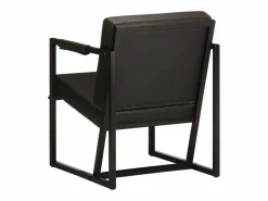 Online Clicnbuy Sillón de cuero auténtico Negro
