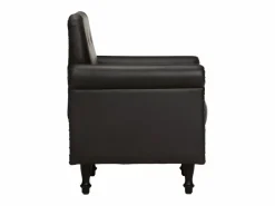 Outlet Clicnbuy Sillón de cuero auténtico Negro
