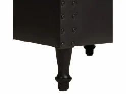 Outlet Clicnbuy Sillón de cuero auténtico Negro