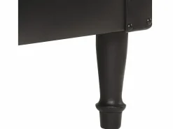 Clicnbuy Sillón de cuero auténtico Negro