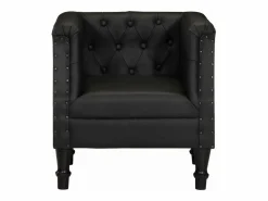 vidaxl Sillón de cuero auténtico