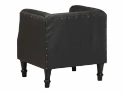 vidaxl Sillón de cuero auténtico