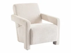 Vente-unique Sillón de diseño en tela texturizada color ISPARTA