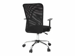 Discount Miliboo Sillón de escritorio diseño malla negra PLUZ Negro