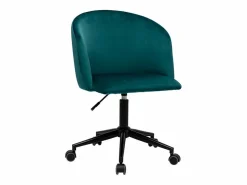 Clearance Miliboo Sillón de escritorio terciopelo petróleo VANITY Azul