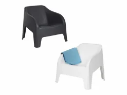 Online Sillón de jardín apilable "Polignano" de resina para exterior, 79 x 76,5 cm, 70 h Tumbona