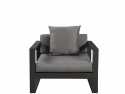 Online MYLIA Sillón de jardín de aluminio - antracita - MOLOKAI Gris antracita
