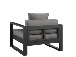 Online MYLIA Sillón de jardín de aluminio - antracita - MOLOKAI Gris antracita