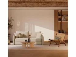 Hot Rendez-Vous Déco Sillón de madera de teca y ratán natural - Kilka Marru00f3n