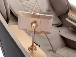 Vente-unique Sillón de masaje de imitación cuero, sistema de gravedad cero, gris, MOWATA