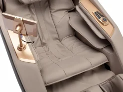 Vente-unique Sillón de masaje de imitación cuero, sistema de gravedad cero, gris, MOWATA
