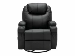 Hot Sillón de masaje de piel sintética - - SILVANO - acupresión y vibraciones Sillón De Masaje