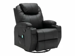 Hot Sillón de masaje de piel sintética - - SILVANO - acupresión y vibraciones Sillón De Masaje