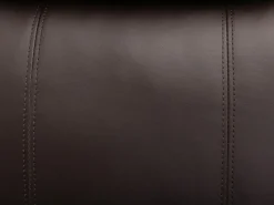 Vente-unique Sillón de masaje de piel sintética - Marrón - SILVANO - golpeteos y vibraciones