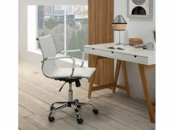Hot VS Venta-stock Sillón de Oficina Croma reclinable , Piel sintética, Altura Ajustable Blanco