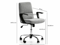 Best Sillón de Oficina elevable Teo tapizado con Tela, Color Silla De Oficina
