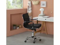VS Venta-stock Sillón de Oficina Fenix reclinable , Piel sintética, Altura Ajustable