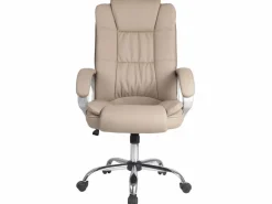 Best Sillón de Oficina Karen elevable y reclinable, Piel sintética, Color Taupe Silla De Oficina